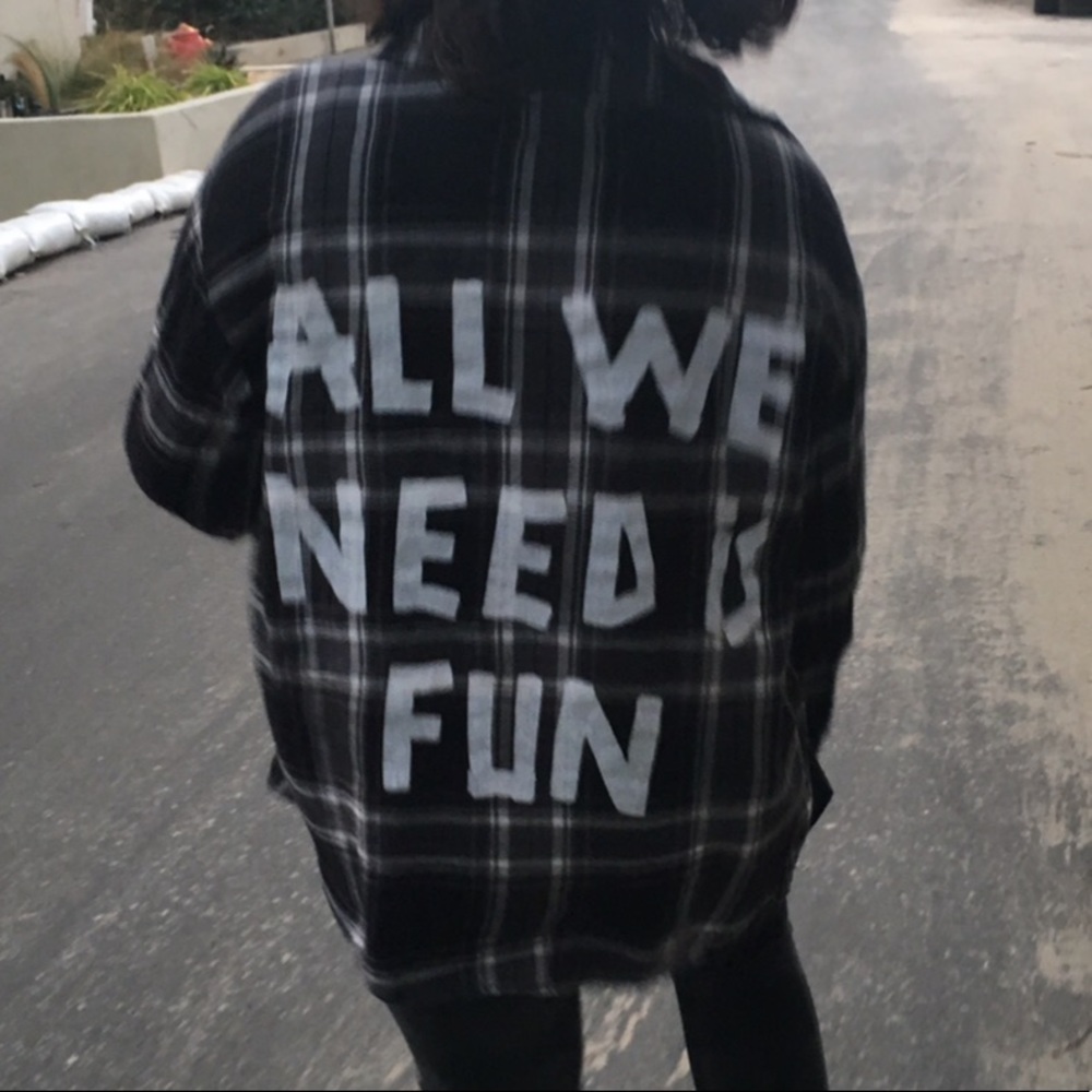 Zara Girls All We Need Flannel